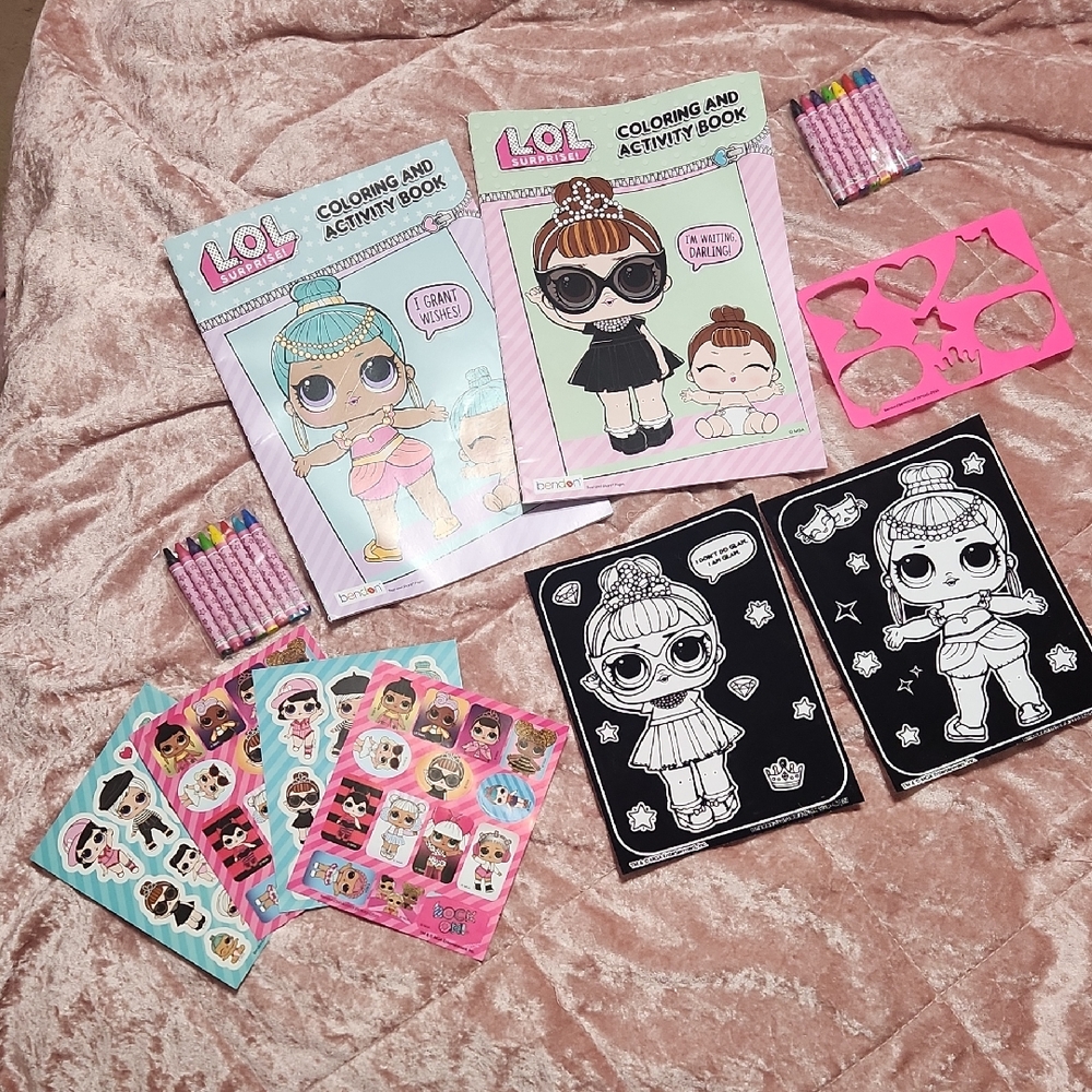 L.O.L. Surprise! Coloring & Activity Set with Pink and Black Accents